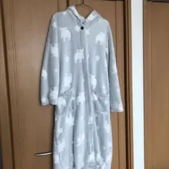 moz フード付き ルームウェア ガウン グレーのサムネイル