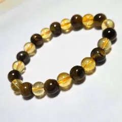 イエロータイガーアイとシトリンブレスレット（金運、仕事運上昇）