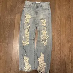 moussy ダメージデニム