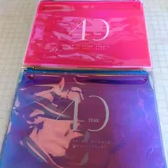 ABCクッキングスタジオ 40周年ロゴ入りオーロラシャイニングポーチ 2色セット