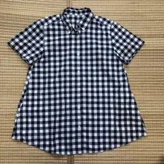 CLOSESHI 半袖 ギンガムチェックシャツ Mサイズのサムネイル