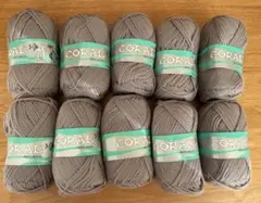 CORAL 100%ウール 毛糸 10玉セット