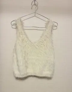 【新品・未使用】cepo gleamシャギーニットベスト