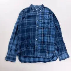 ラルフローレン 90s リネン シャツ 長袖 XL 青 チェック - メルカリ