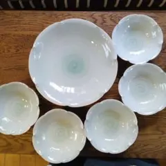 たち吉 渦巻模様の食器セット 6点 大鉢と小鉢