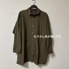ships シップス　モカブラウン　コットン100シャツ　レディースシャツ
