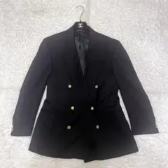 極美品 Burberrys 紺ブレ 金ボタン ダブル ブレザー ジャケット 48