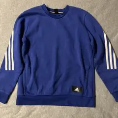 adidas アディダス スウェット トレーナー 150 ブルー 3本ライン