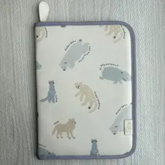 【 gelato pique 】 母子手帳ケース 旭川動物園コラボ ブルー