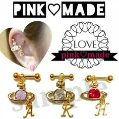 土星 イニシャル 星 軟骨ピアス ボディピアス ボディピ トラガス 可愛い