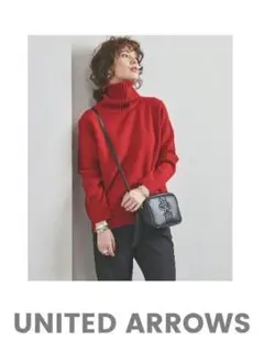 【試着のみシリーズ】UNITED ARROWS　タートルネックニット　赤
