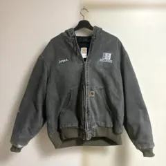 【'90s】Carharttカーキ企業ロゴ ダック地アクティブジャケットUSのサムネイル