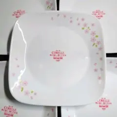コレール　桜　さくら　スクエアプレート　角皿　5枚