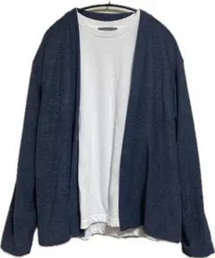 ネイビー カーディガン　ロンTセット