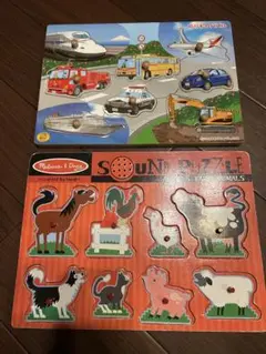 Melissa & Doug メリッサ&ダグ　パズル のりものパズル　セット