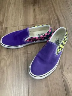 VANS スリッポン マルチカラー チェッカーボード