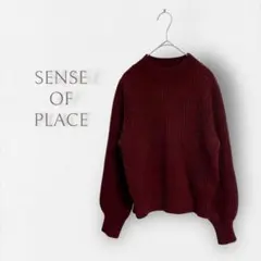 【センスオブプレイス】ニット セーター ハイネック リブ編み アーバンリサーチ