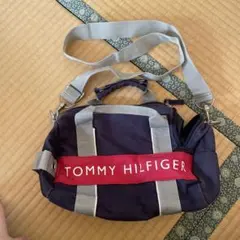 TOMMY HILFIGER ミニボストン ショルダーバッグ 2WAY ネイビー