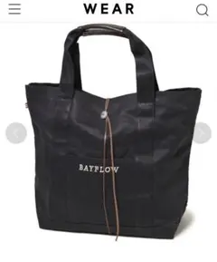 新品☆ BAYFLOW 黒 コンチョロゴトートバッグ