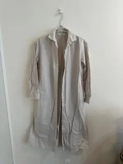 chocolraffine ストライプ ロングシャツワンピース　秋服春服