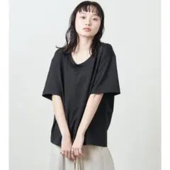 <MARW UNITED ARROWS>綺麗め半袖トップス Tブラウス 黒のサムネイル