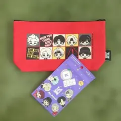 TinyTAN タイニータン 一番くじ フラット ポーチ レッド エアパッチ
