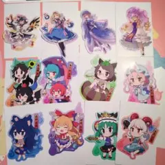 東方Project　ダイカットステッカー　ダイソー　まとめ売り１２点