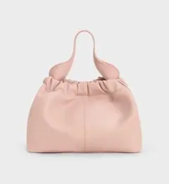 チャールズアンドキース　Ally アリー ルーシュドスラウチーバッグ