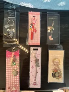 バラ売可能　【新品未使用品】ディズニー　ミニーデザインストラップなど　6個セット