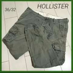 HOLLISTER ホリスター　カーゴパンツ　カーキ　36×32 古着のサムネイル