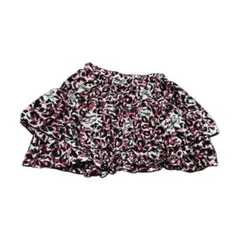 レオパード柄フリルスカート y2k