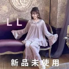新品❤️しまむら×くる実❤️【LL】ノクターンベロア ルームウェア上下セット＞183