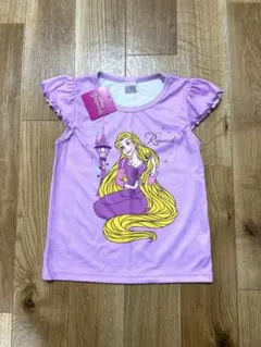 【新品未使用】ラプンツェル フリル袖 Tシャツ 紫120