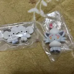 先行販売　ポケモン ぺたんこマスコット ホワイト　ワッカネズミ　ゾロア