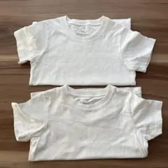 無印良品　Tシャツ　白　無地　110 半袖