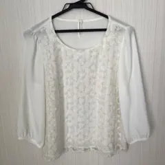 アリスバーリー　刺繍レースブラウス