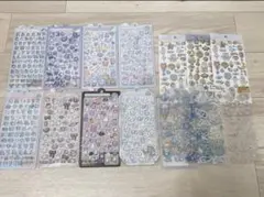 【正規品】 ボンボンドロップシールマジカル 等キラキラ青系シール 14点セット