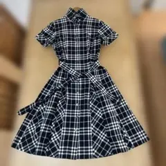 BURBERRY チェック柄 半袖シャツワンピース