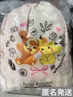 【新品☆匿名発送】ポケットモンスター　プレミアム巾着付ブランケット