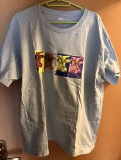 汚れあり　アンディウォーホル Tシャツ　水色 3XLサイズ　ユニクロ