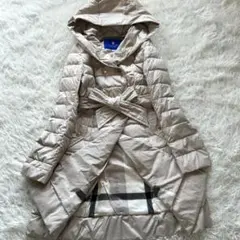 【極美品】ブルーレーベルクレストブリッジ　ダウンコート　ベルト付き　ロング　S