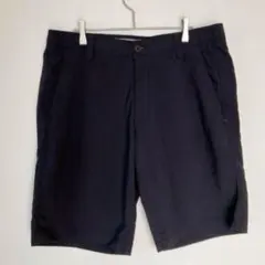 アンダーアーマー HeatGear ハーフパンツ 36 ネイビー ゴルフスポーツ