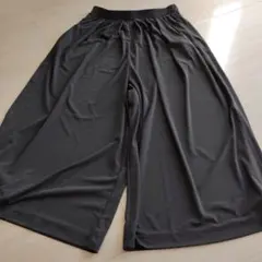 UNIQLO 楽ちんグレー ワイドパンツ L#tt