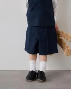 【試着のみ】riziere ネイビー ハーフパンツ 90cm フォーマル