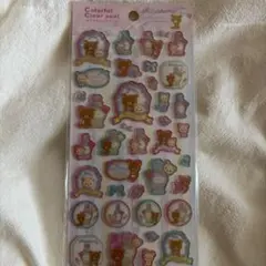 【当時物】リラックマ クリアシール 平成レトロ 2014