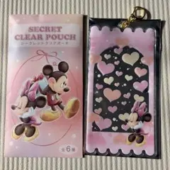 ディズニーストア　シークレットクリアポーチ　ミニーマウス