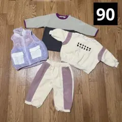 冬物　フリース　まとめ売り　女の子用　90センチ