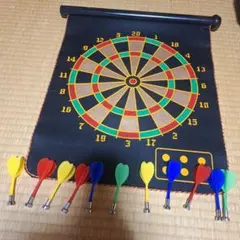 ダーツボードセット 布製 ダーツ11本付き