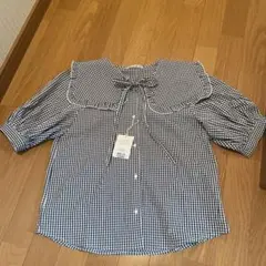 【新品タグ付木】ナイスクラップ　五部袖ブラウス