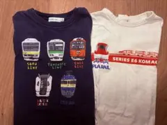 Beams mini /Petit main電車Tシャツ 110センチ　2枚組